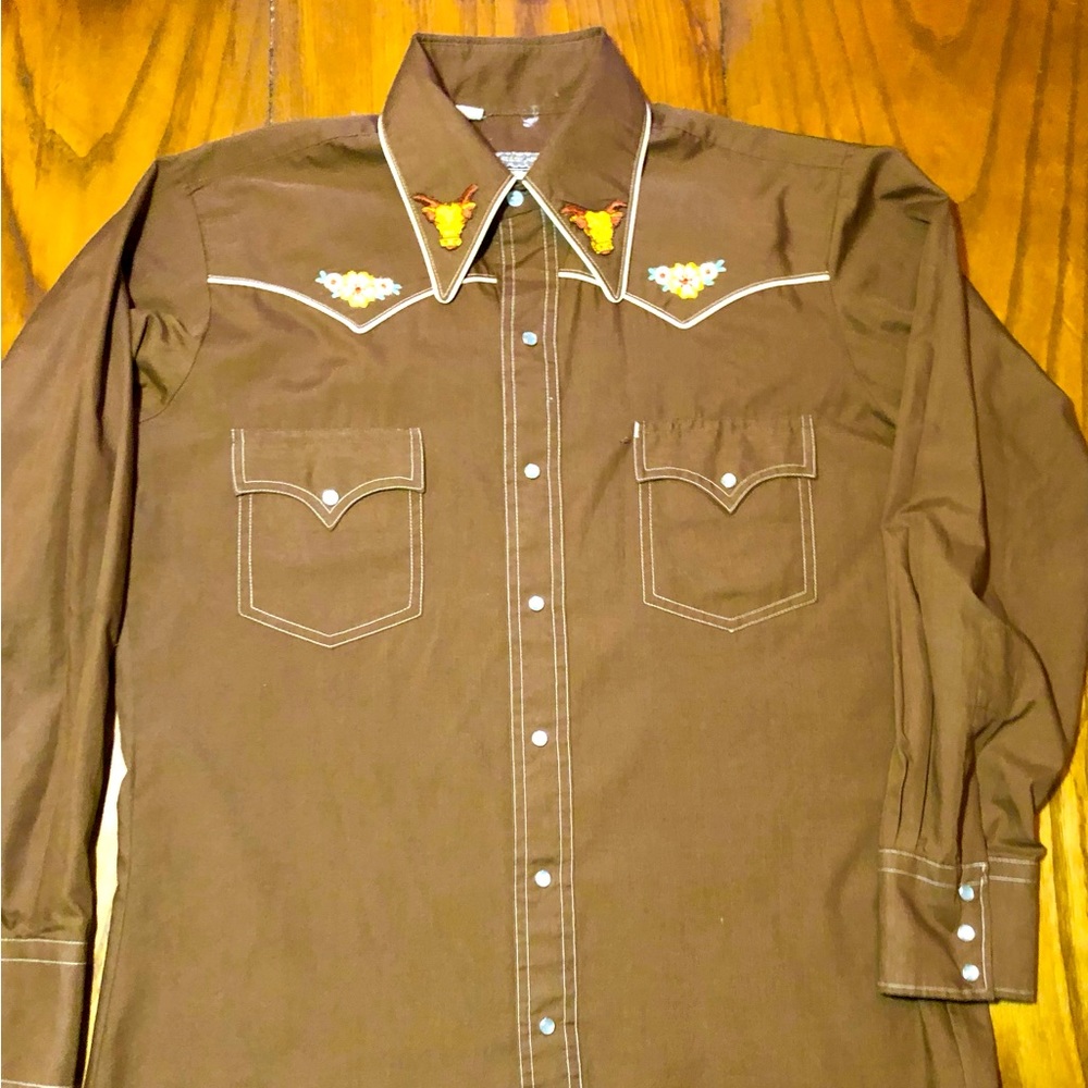 Fantastic vintage Men’s western shirt 
Montgomery Ward Western Wear